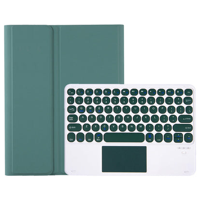 YA700B-A for Samsung Galaxy Tab S8 11-inch 2021 (X700/X706)/S7 11-inch (T870/T875) Candy Color Leather Flip Stand Cover + TPU Inner Case with Pen Slot Bluetooth Keyboard with Trackpad