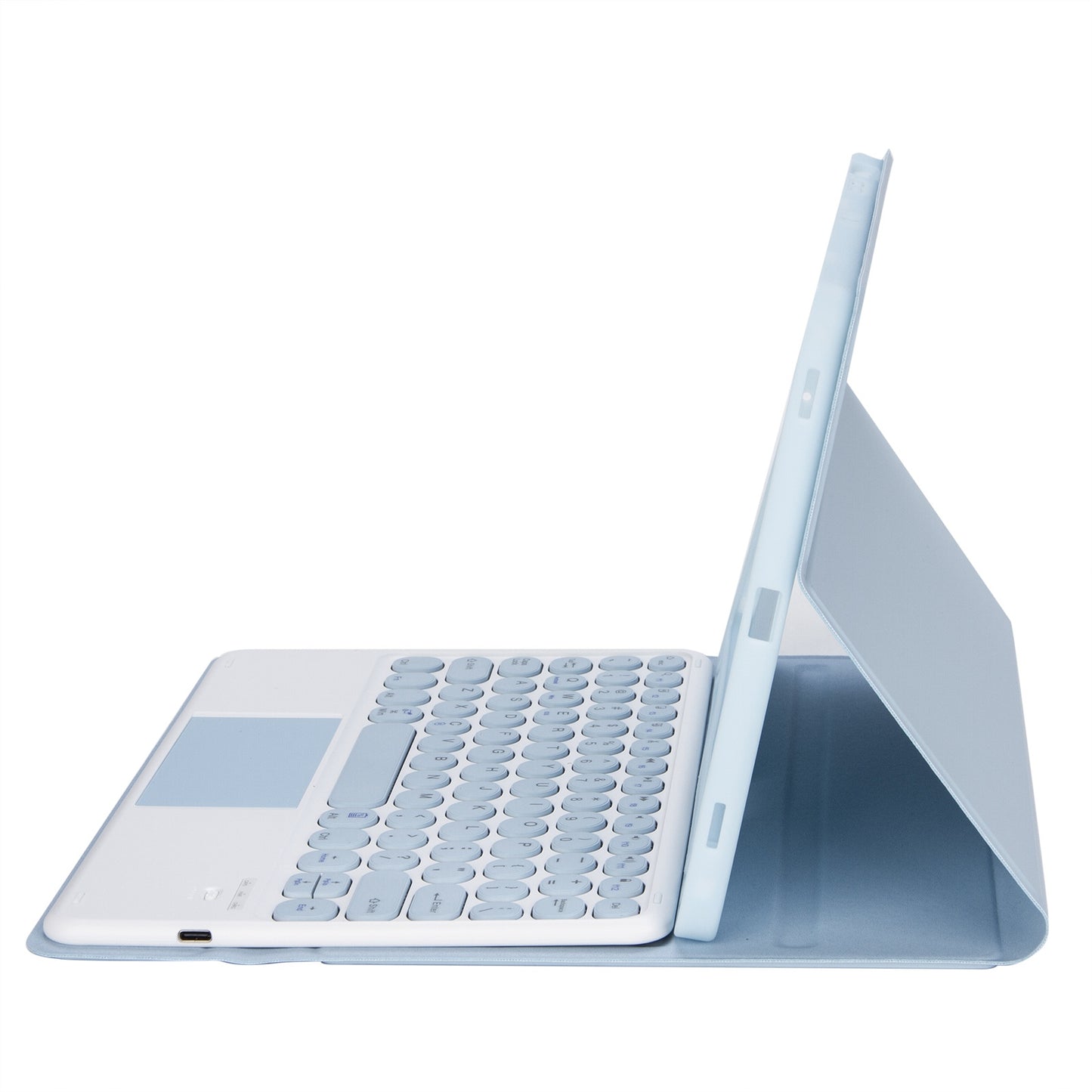 YA700B-A for Samsung Galaxy Tab S8 11-inch 2021 (X700/X706)/S7 11-inch (T870/T875) Candy Color Leather Flip Stand Cover + TPU Inner Case with Pen Slot Bluetooth Keyboard with Trackpad