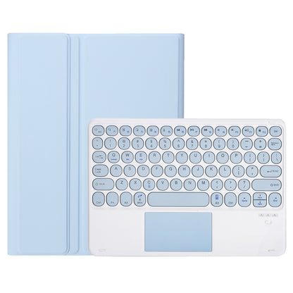 YA700B-A for Samsung Galaxy Tab S8 11-inch 2021 (X700/X706)/S7 11-inch (T870/T875) Candy Color Leather Flip Stand Cover + TPU Inner Case with Pen Slot Bluetooth Keyboard with Trackpad