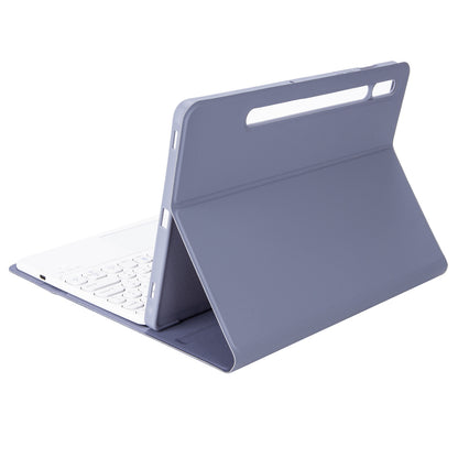 YA700B-A for Samsung Galaxy Tab S8 11-inch 2021 (X700/X706)/S7 11-inch (T870/T875) Candy Color Leather Flip Stand Cover + TPU Inner Case with Pen Slot Bluetooth Keyboard with Trackpad