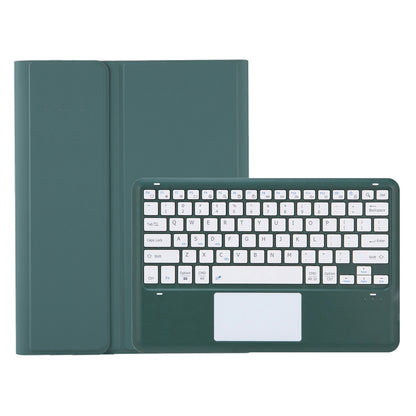T800B-A For Samsung Galaxy Tab S8+ X800/S7 Plus T970/S7 FE T730 Removable Bluetooth Keyboard Case with TouchPad Anti-Scratch Protective Cover Stand Leather Case with Pencil Holder