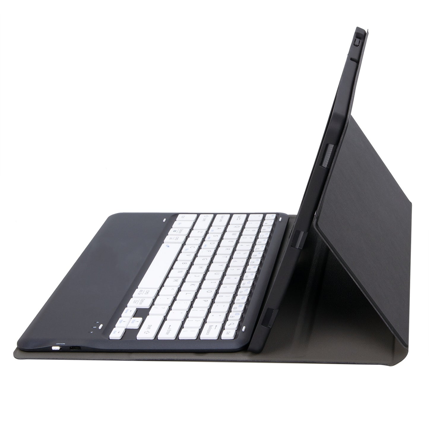 T800B For Samsung Galaxy Tab S8+ X800/S7 Plus T970/S7 FE T730 Anti-Scratch Protective Case Removable Bluetooth Keyboard Shockproof Stand Leather Case with Pencil Holder