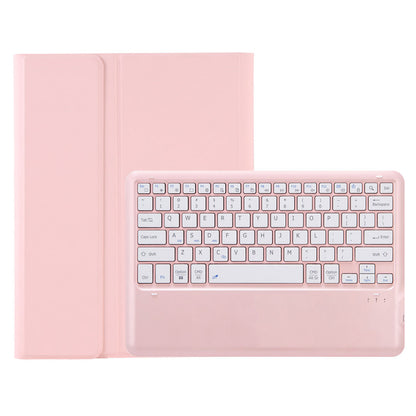 T800B For Samsung Galaxy Tab S8+ X800/S7 Plus T970/S7 FE T730 Anti-Scratch Protective Case Removable Bluetooth Keyboard Shockproof Stand Leather Case with Pencil Holder