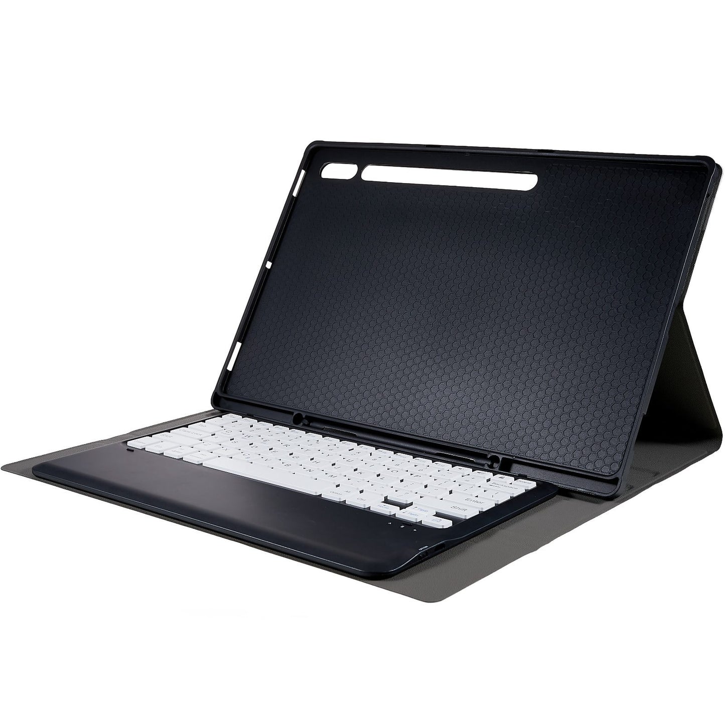 T900B For Samsung Galaxy Tab S8 Ultra 14.6 inch Detachable Bluetooth Keyboard Protective Cover Stand Leather Case with Pencil Holder
