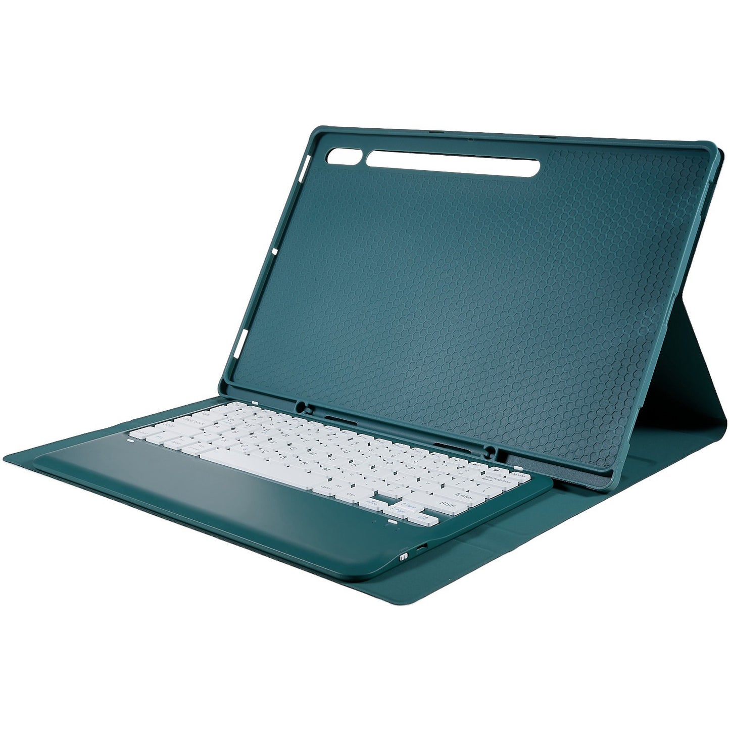 T900B For Samsung Galaxy Tab S8 Ultra 14.6 inch Detachable Bluetooth Keyboard Protective Cover Stand Leather Case with Pencil Holder
