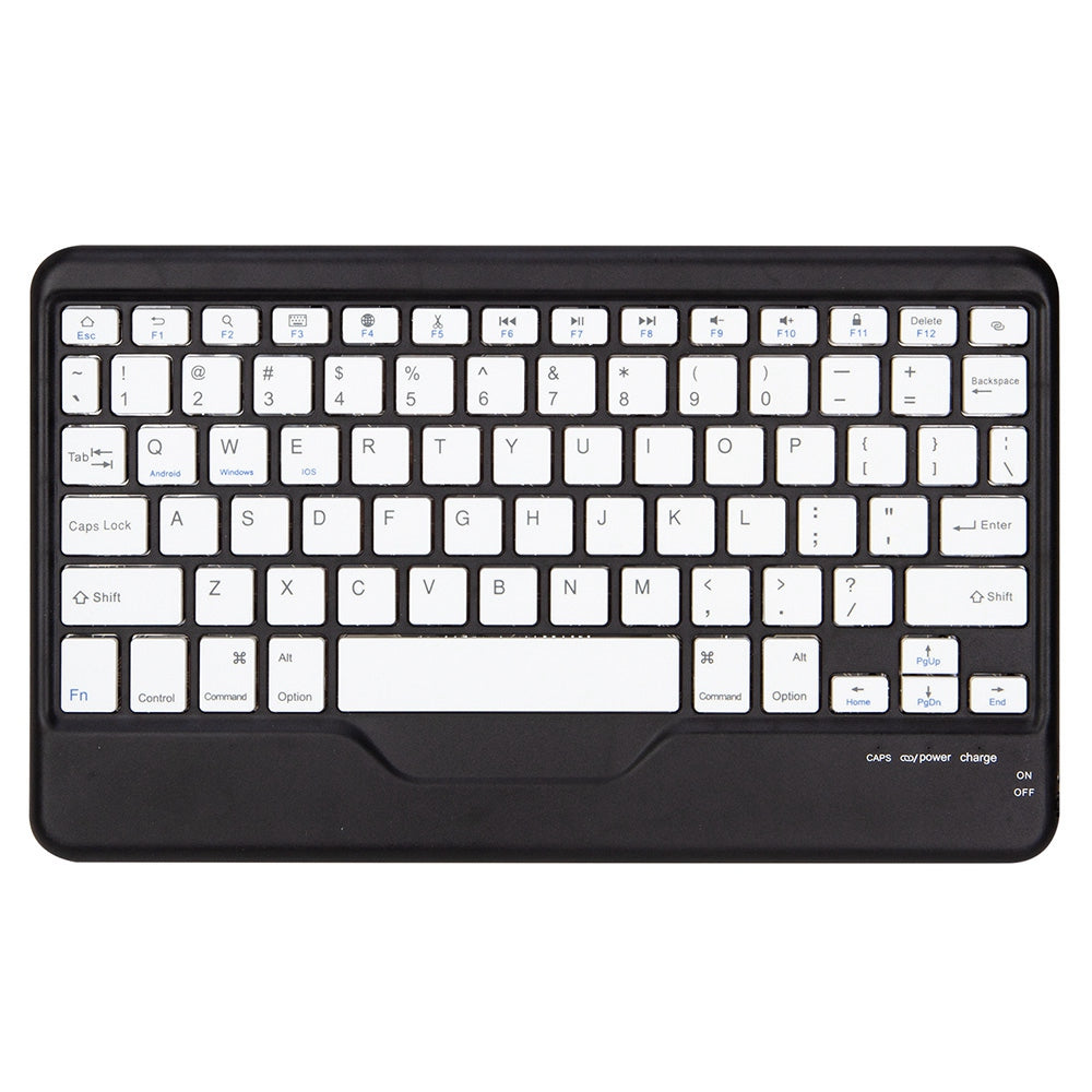 Z102B for iPad 10.2 (2021)/(2020)/(2019) Bluetooth Keyboard Leather Protective Cover + Transparent Back Case with Triangle Stand and Built-in Pen Slot