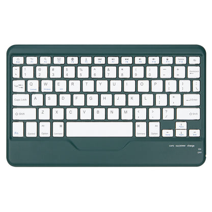 Z102B for iPad 10.2 (2021)/(2020)/(2019) Bluetooth Keyboard Leather Protective Cover + Transparent Back Case with Triangle Stand and Built-in Pen Slot