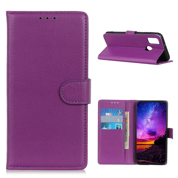 Litchi Texture Wallet Leather Phone Protective Case with Stand for Wiko View 5/View 5 Plus