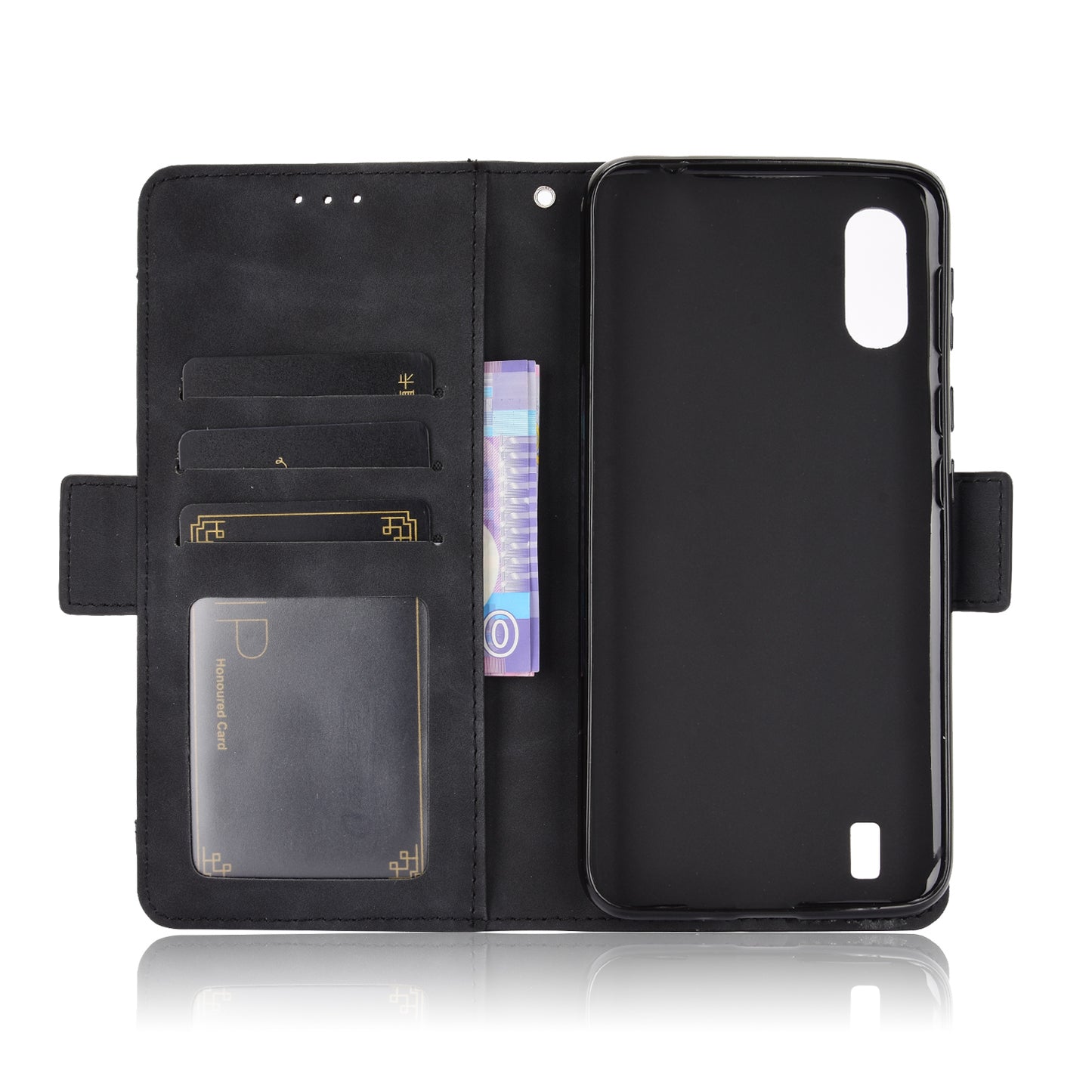 Multiple Card Slots Leather Wallet Mobile Phone Case for Wiko Y81