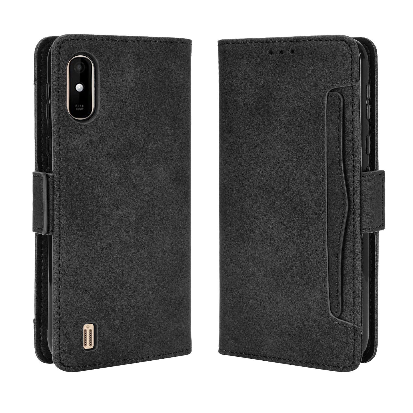 Multiple Card Slots Leather Wallet Mobile Phone Case for Wiko Y81