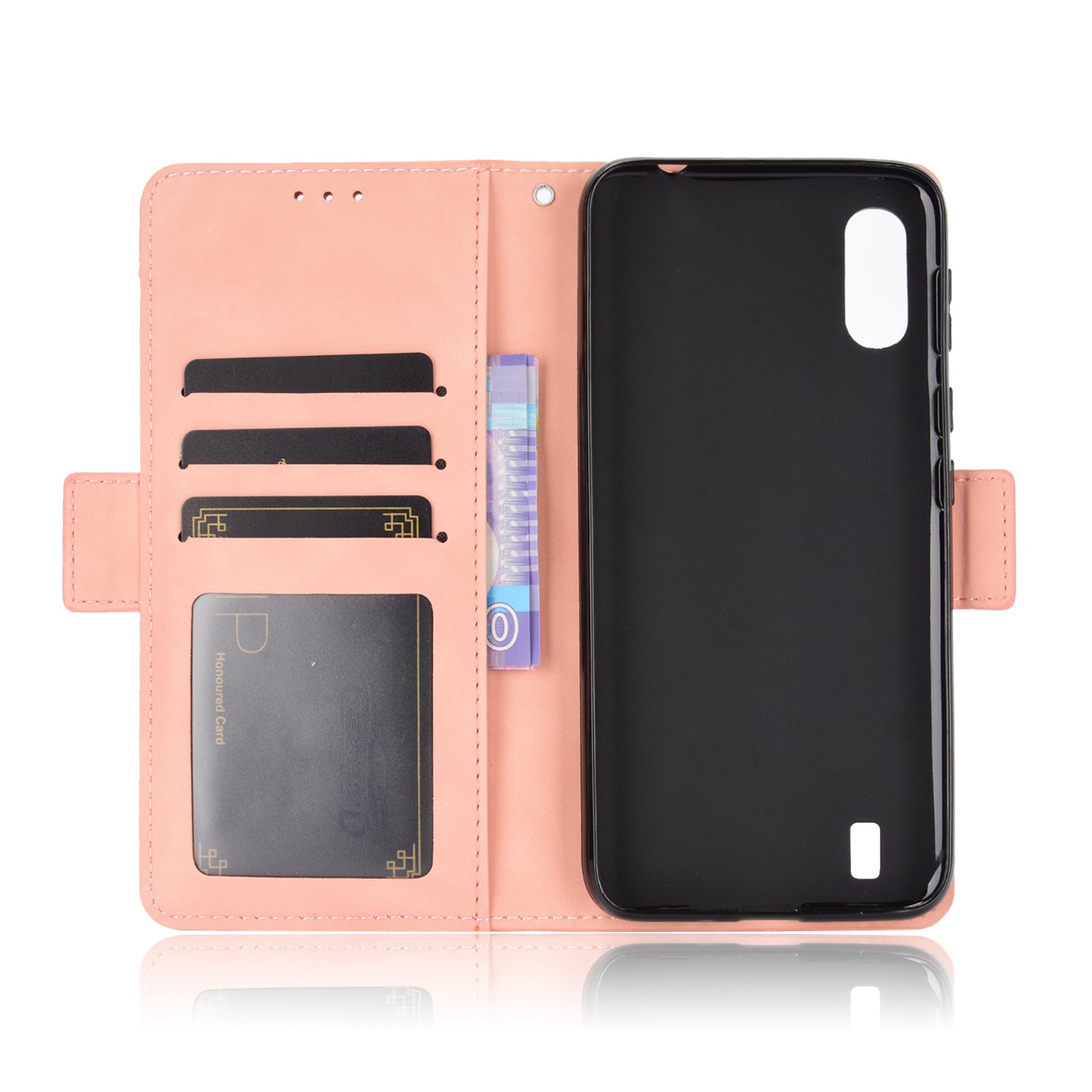 Multiple Card Slots Leather Wallet Mobile Phone Case for Wiko Y81