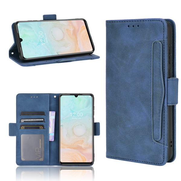 Multiple Card Slots Wallet Case Stand Leather Shell for Doogee N20 Pro