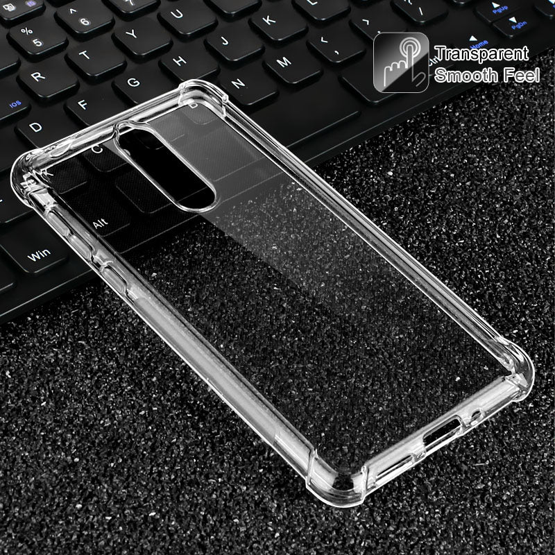 IMAK Smooth Feel Airbag Shockproof TPU Shell + Anti-explosion Screen Film for Nokia 8