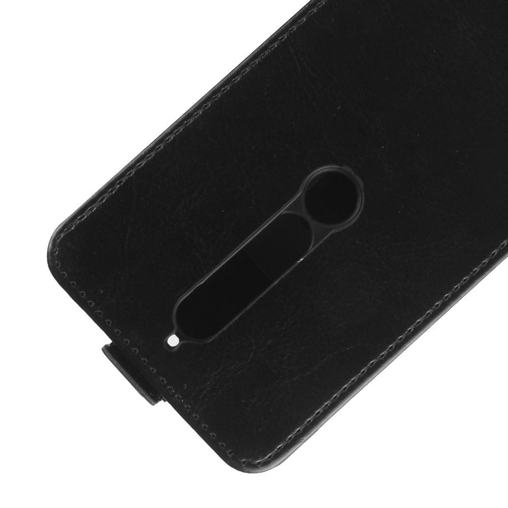 Crazy Horse Vertical Leather Card Holder Case for Nokia 6.1 (5.5-inch)