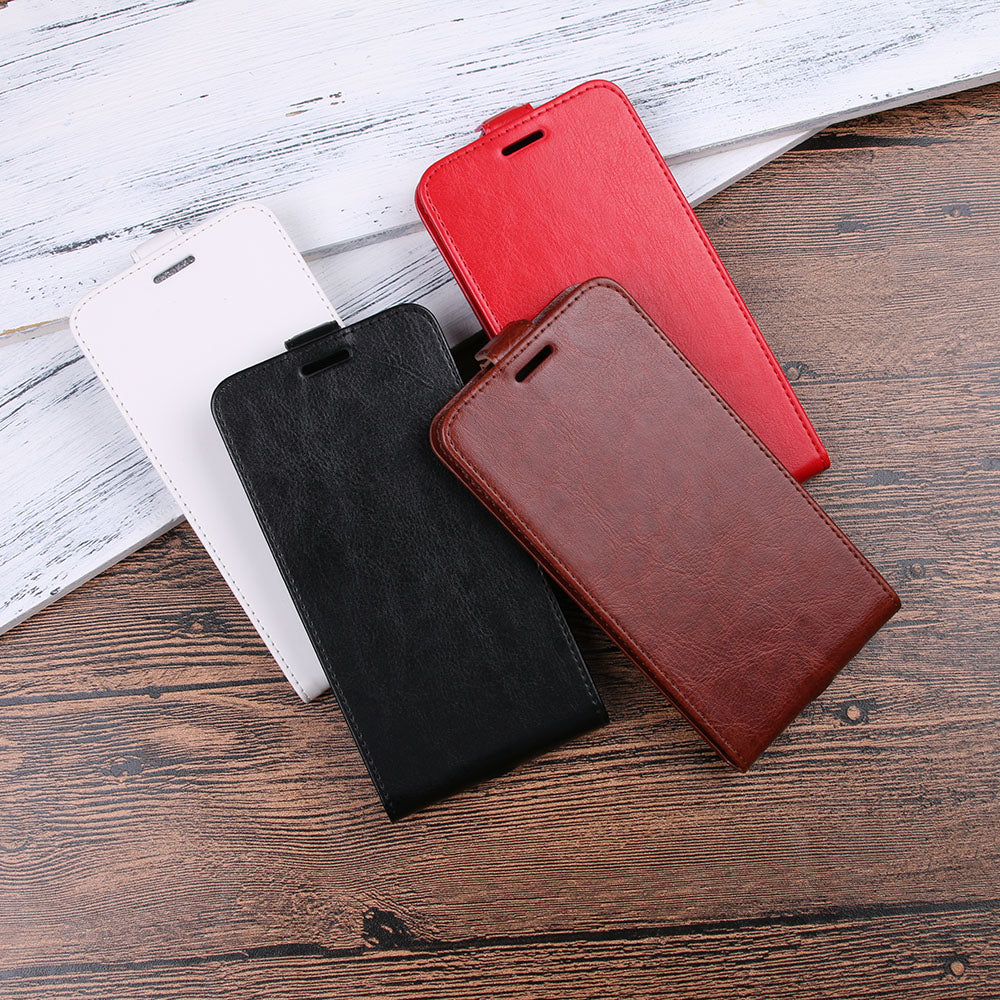 Crazy Horse Vertical Leather Card Holder Case for Nokia 6.1 (5.5-inch)