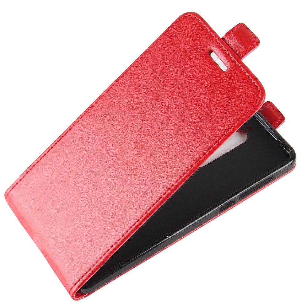 Crazy Horse Vertical Leather Card Holder Case for Nokia 6.1 (5.5-inch)