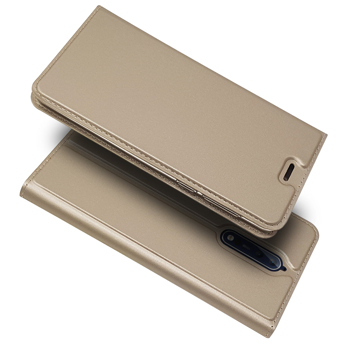 Magnetic Leather Card Holder Mobile Phone Cover with Stand for Nokia 8