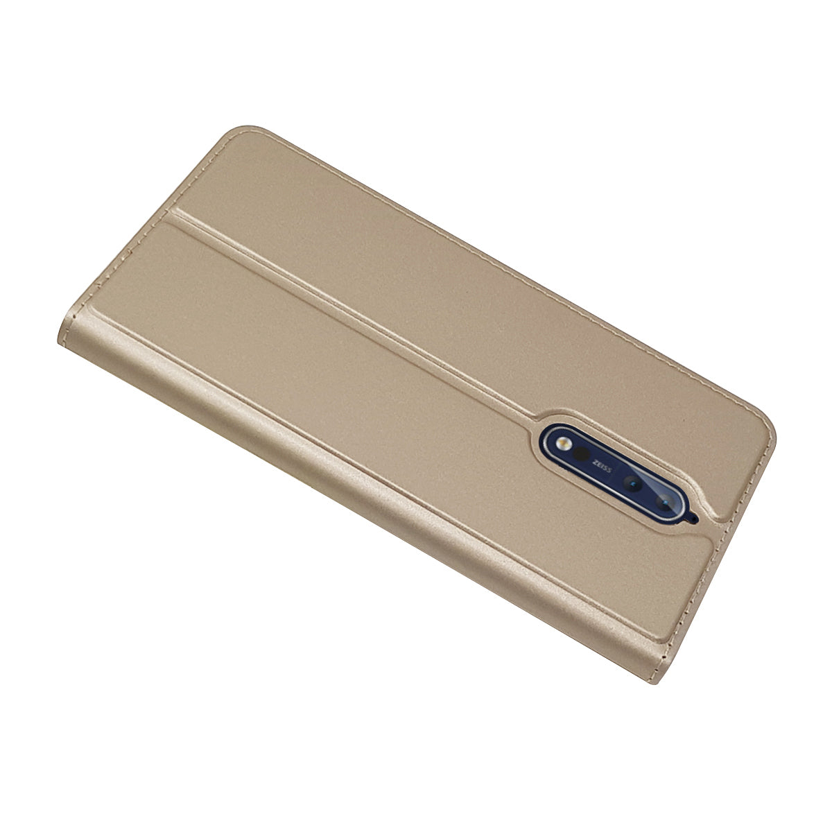 Magnetic Leather Card Holder Mobile Phone Cover with Stand for Nokia 8