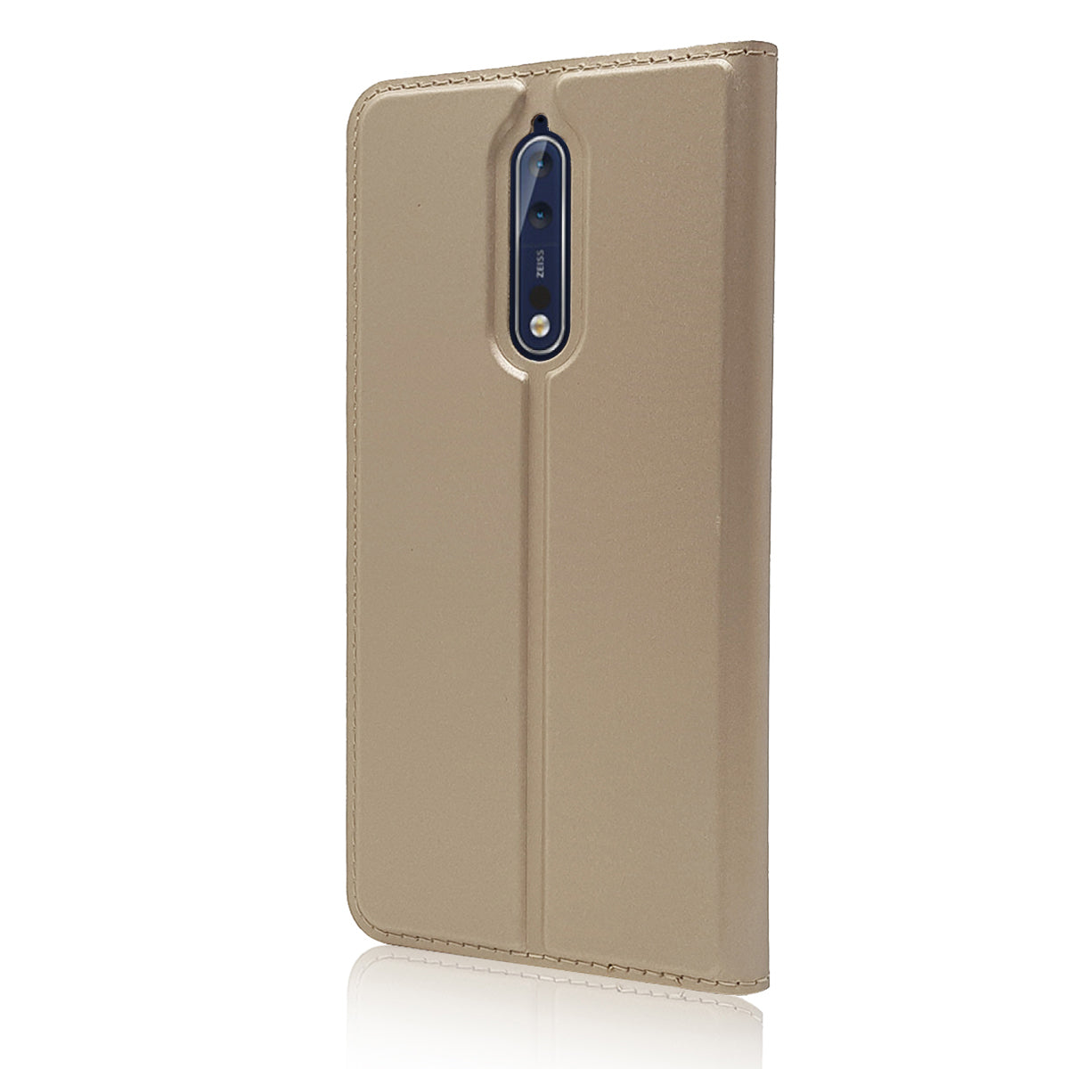 Magnetic Leather Card Holder Mobile Phone Cover with Stand for Nokia 8