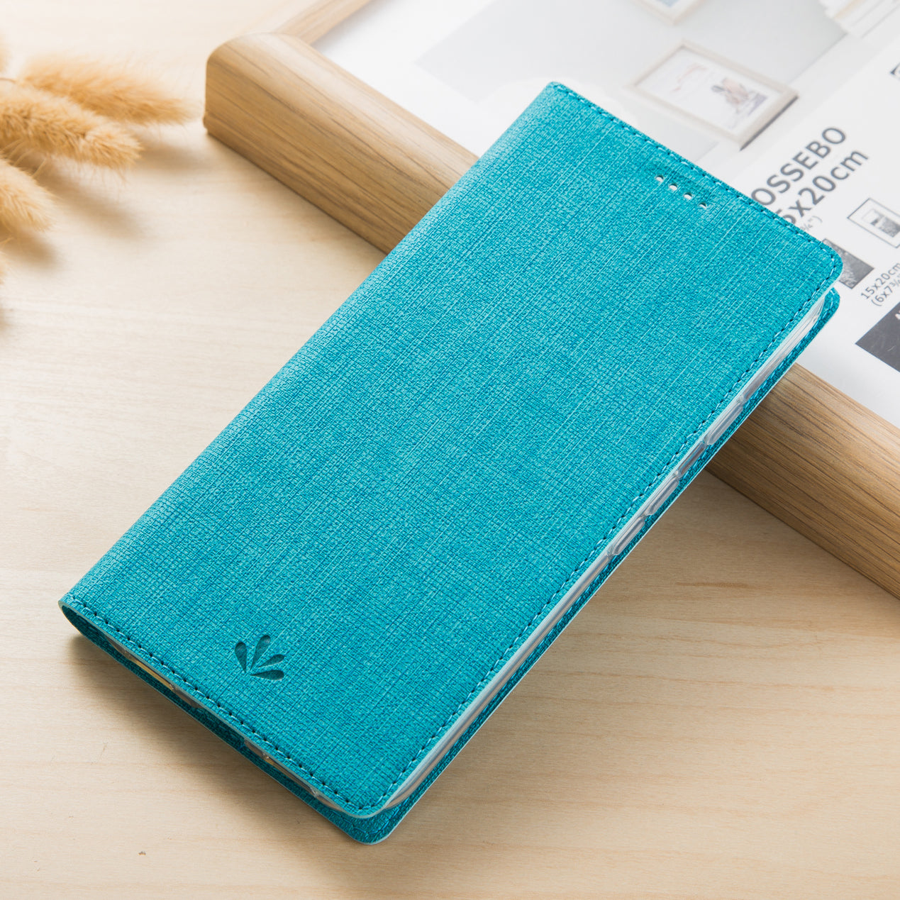 VILI DMX Cross Texture Auto-absorbed Card Slot Leather Stand Cover for Nokia 6.1 (5.5-inch)
