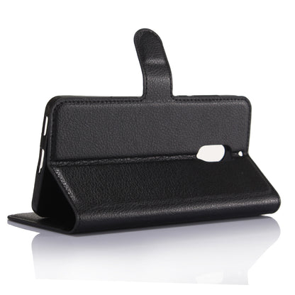 For Nokia 6 Litchi Grain 3 Card Holders Wallet Leather Stand Case