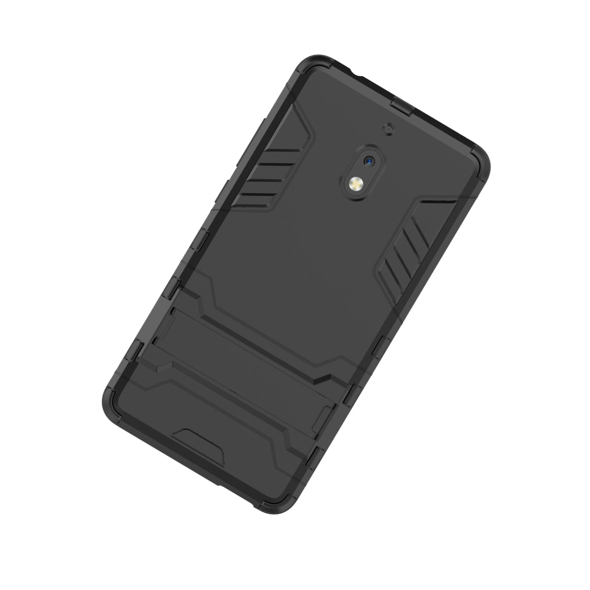Cool Guard Plastic TPU Hybrid Phone Shell Case with Kickstand for Nokia 2.1