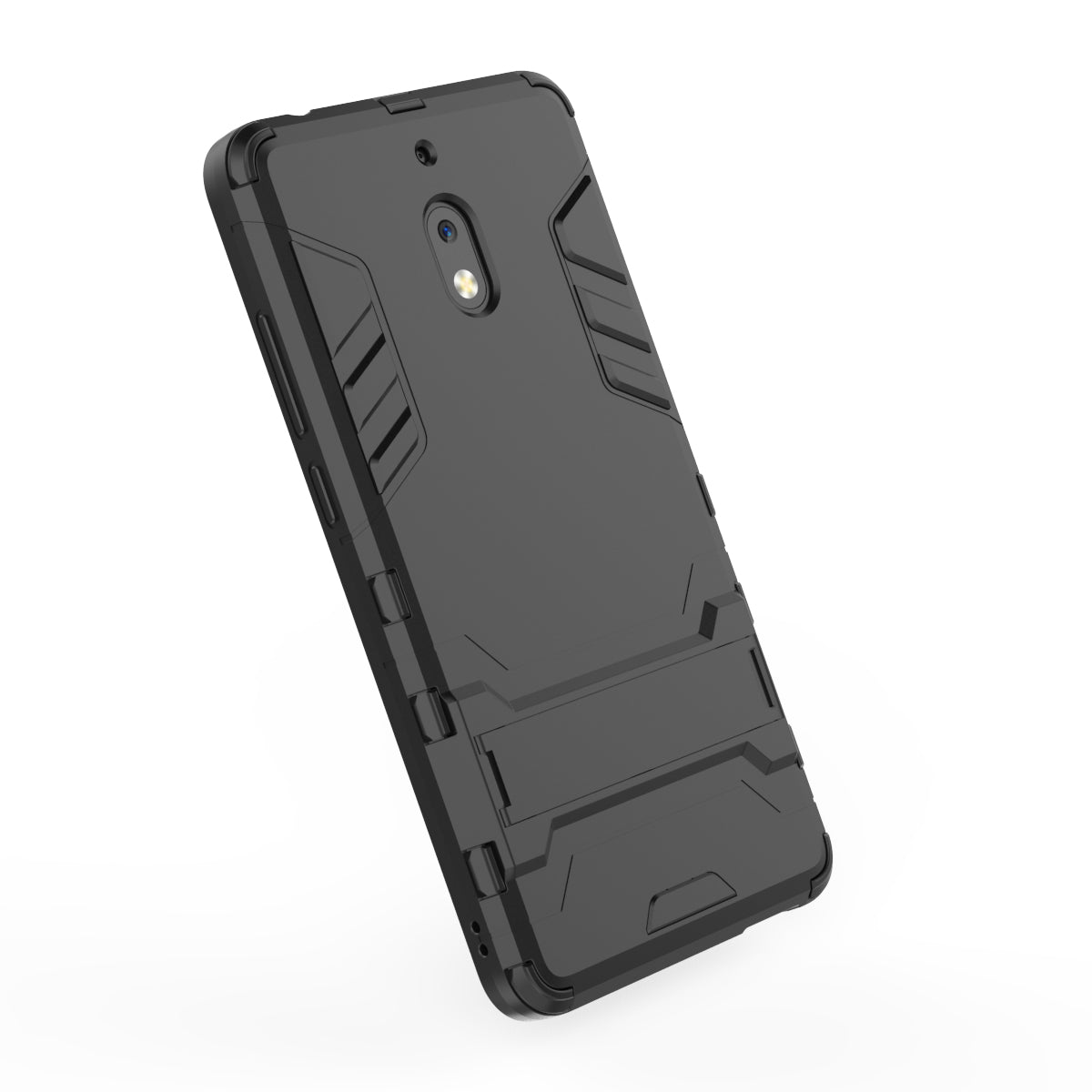 Cool Guard Plastic TPU Hybrid Phone Shell Case with Kickstand for Nokia 2.1