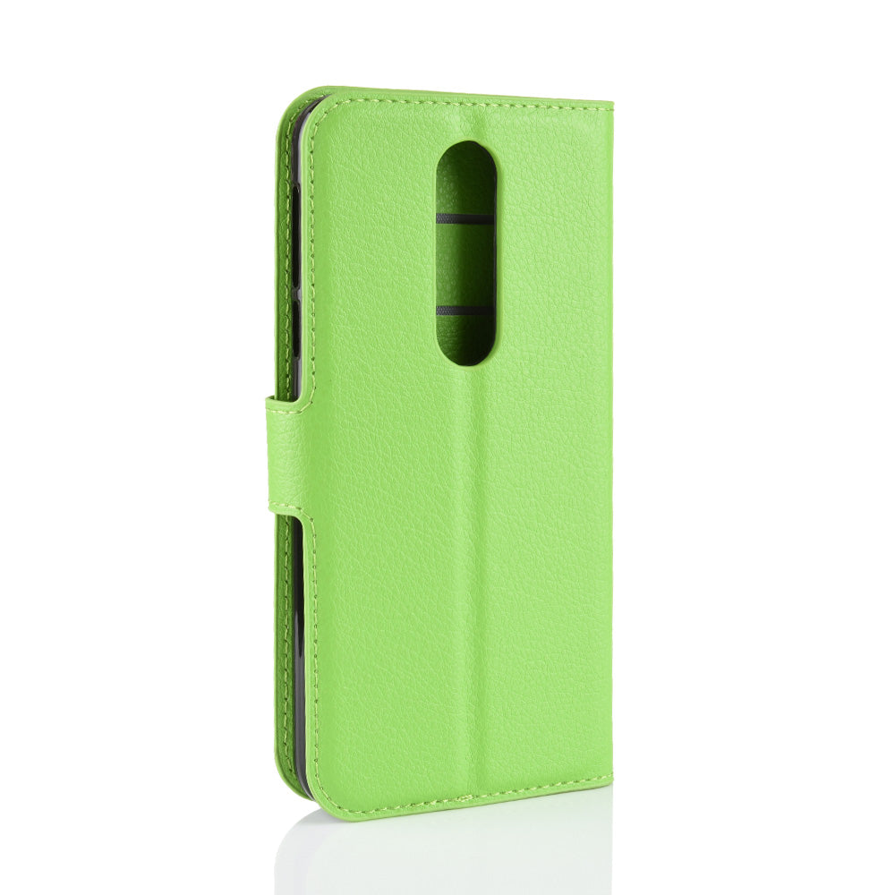 Litchi Skin PU Leather Cell Phone Case for Nokia 7.1