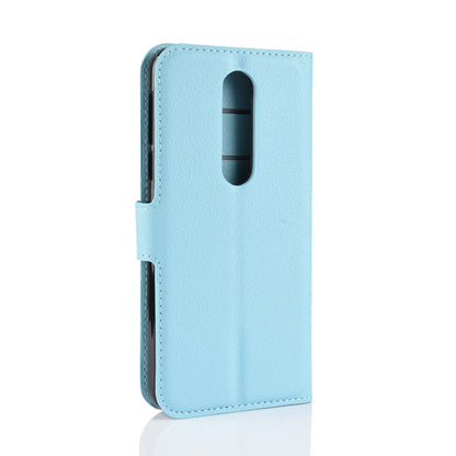 Litchi Skin PU Leather Cell Phone Case for Nokia 7.1
