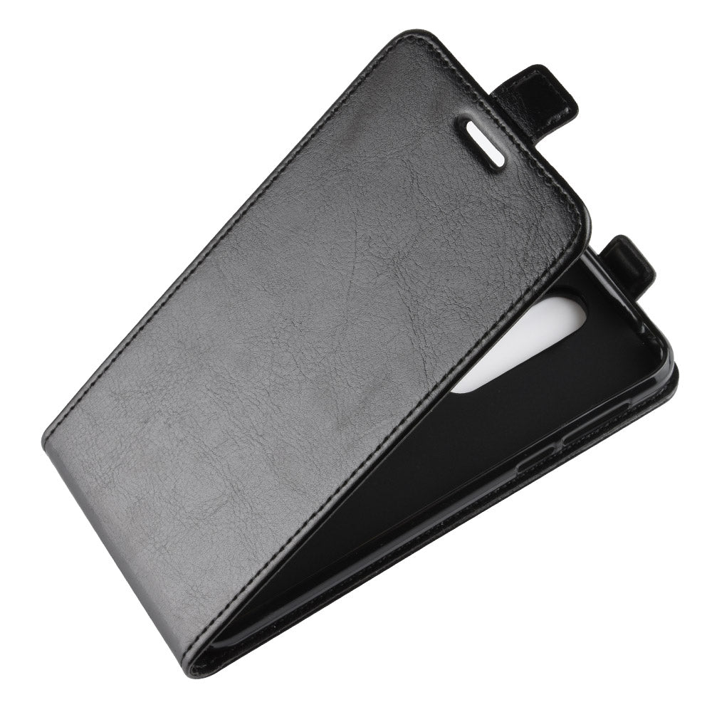 Crazy Horse Vertical Flip Leather Case with Card Slot for Nokia 7.1