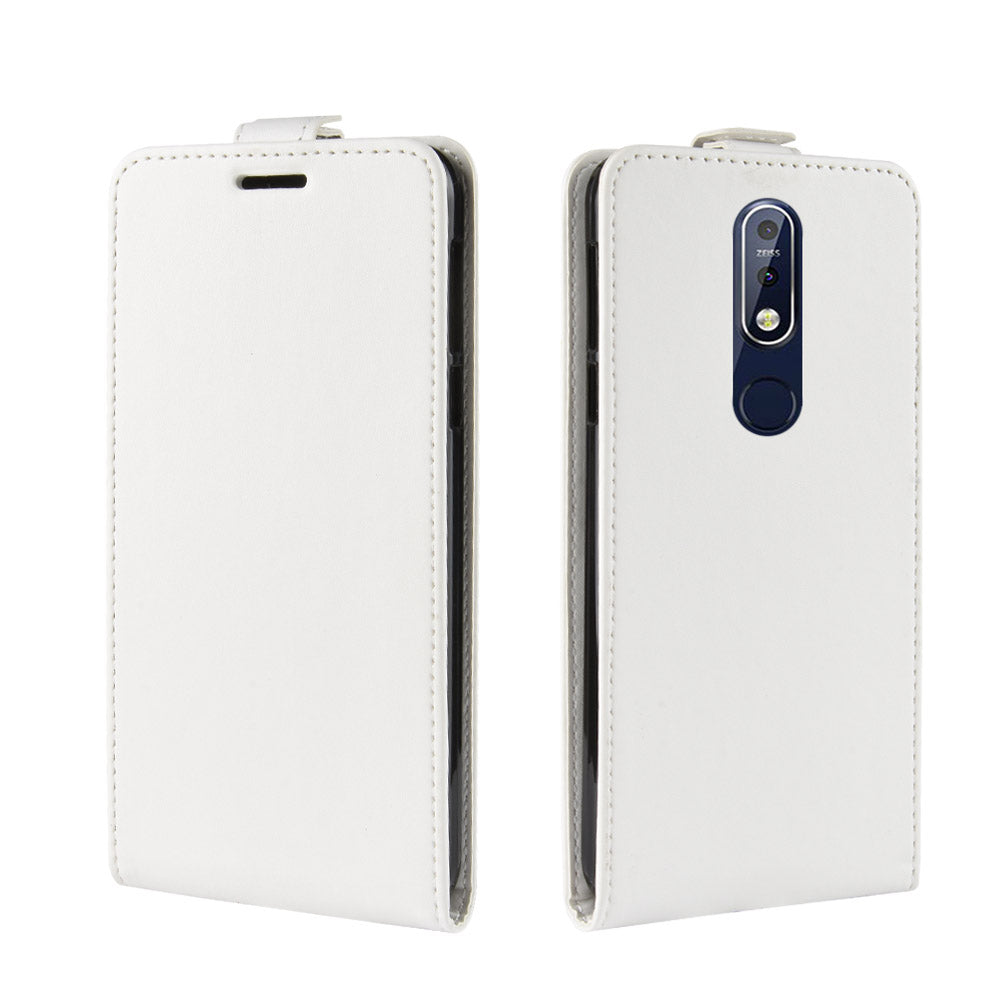 Crazy Horse Vertical Flip Leather Case with Card Slot for Nokia 7.1