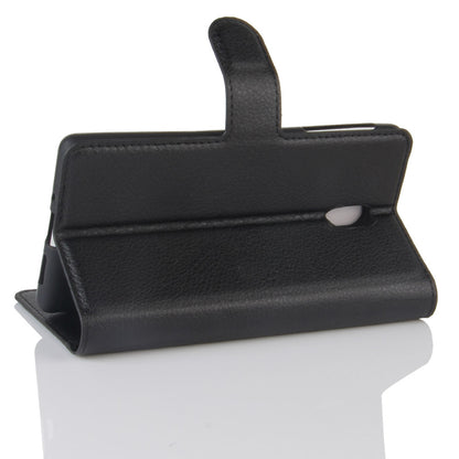 Lychee Skin Leather Wallet Case for Nokia 3