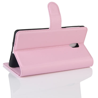 Lychee Skin Leather Wallet Case for Nokia 3