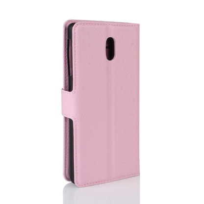 Lychee Skin Leather Wallet Case for Nokia 3