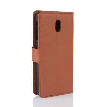 Lychee Skin Leather Wallet Case for Nokia 3