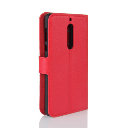 Litchi Skin Leather Stand Case with Card Slots for Nokia 5 Wallet Design Phone Accessory