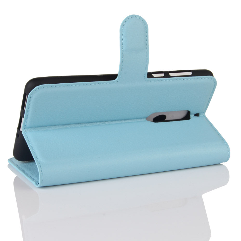 Litchi Skin Leather Stand Case with Card Slots for Nokia 5 Wallet Design Phone Accessory