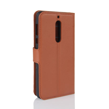 Litchi Skin Leather Stand Case with Card Slots for Nokia 5 Wallet Design Phone Accessory