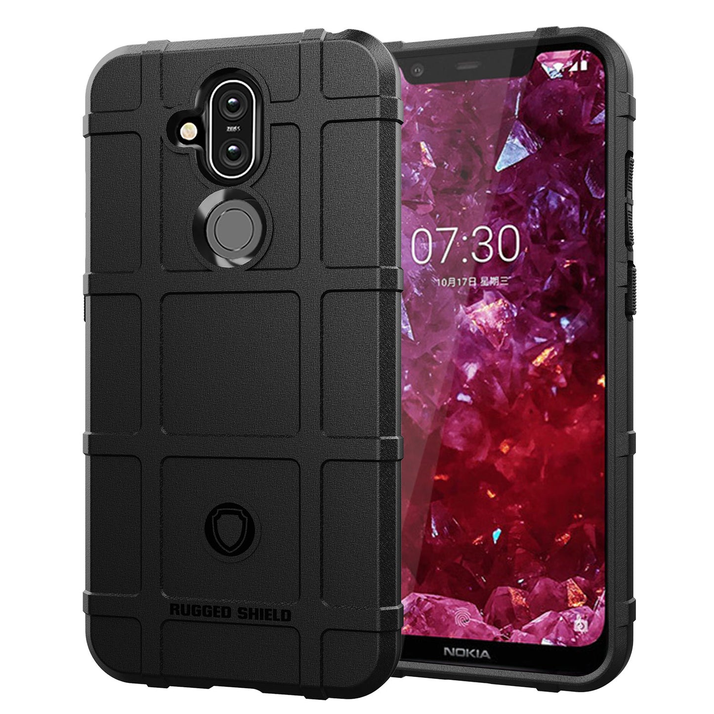 Anti-shock  Square Grid Texture TPU Shell for Nokia 8.1 / X7 (China)
