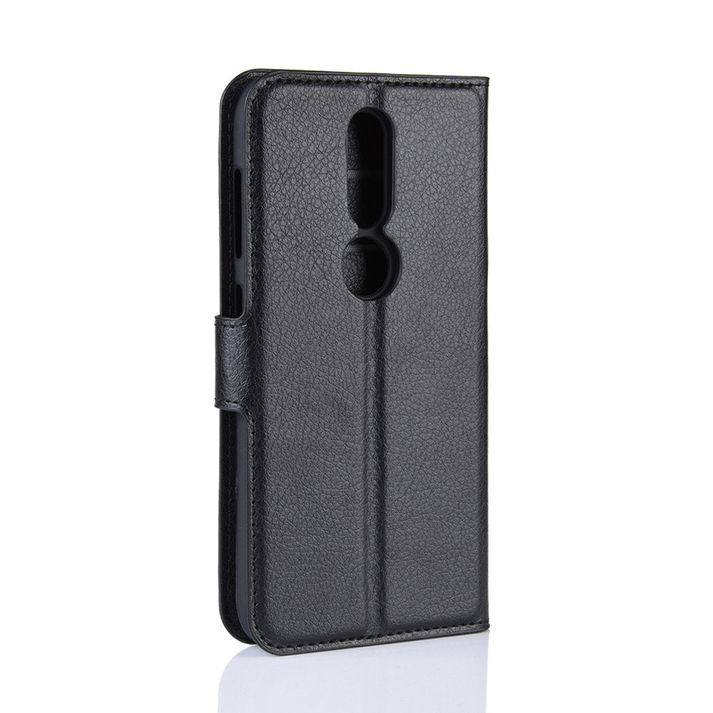 Litchi Skin PU Leather Stand Wallet Mobile Phone Cover Case for Nokia 4.2