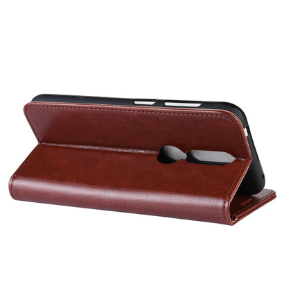 Crazy Horse PU Leather Stand Wallet Flip Case for Nokia 4.2