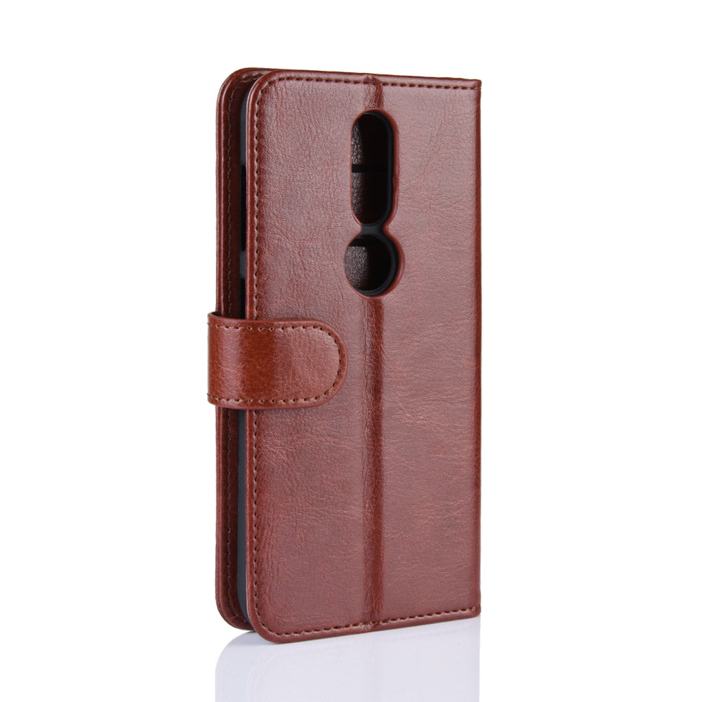 Crazy Horse PU Leather Stand Wallet Flip Case for Nokia 4.2
