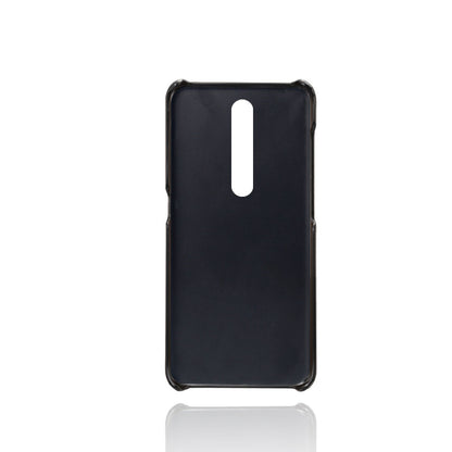 Double Card Slots PU Leather Coated PC Cell Phone Cover for Nokia 4.2