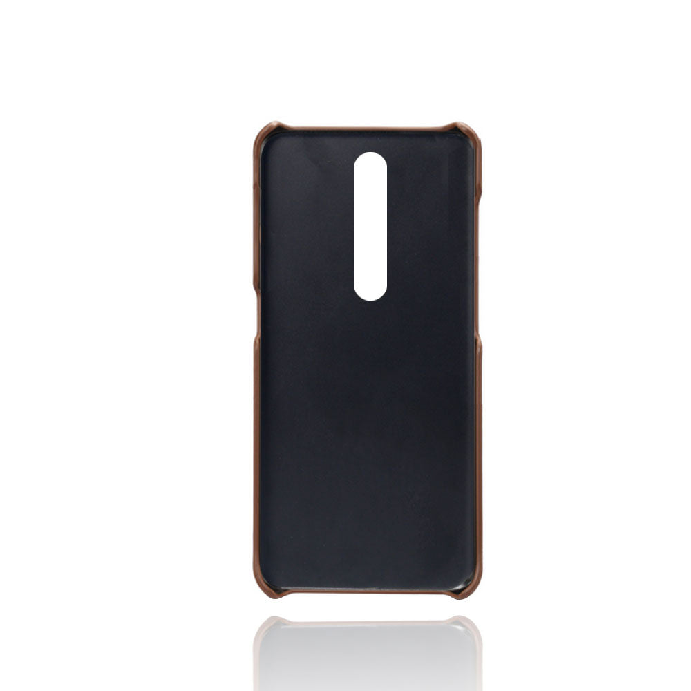 Double Card Slots PU Leather Coated PC Cell Phone Cover for Nokia 4.2