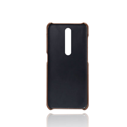 Double Card Slots PU Leather Coated PC Cell Phone Cover for Nokia 4.2