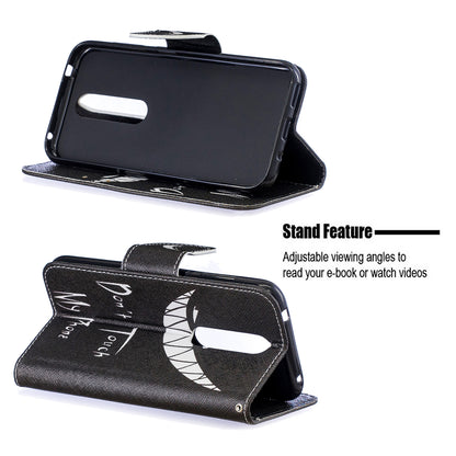 Pattern Printing PU Leather Wallet Stand Flip Cover for Nokia 4.2