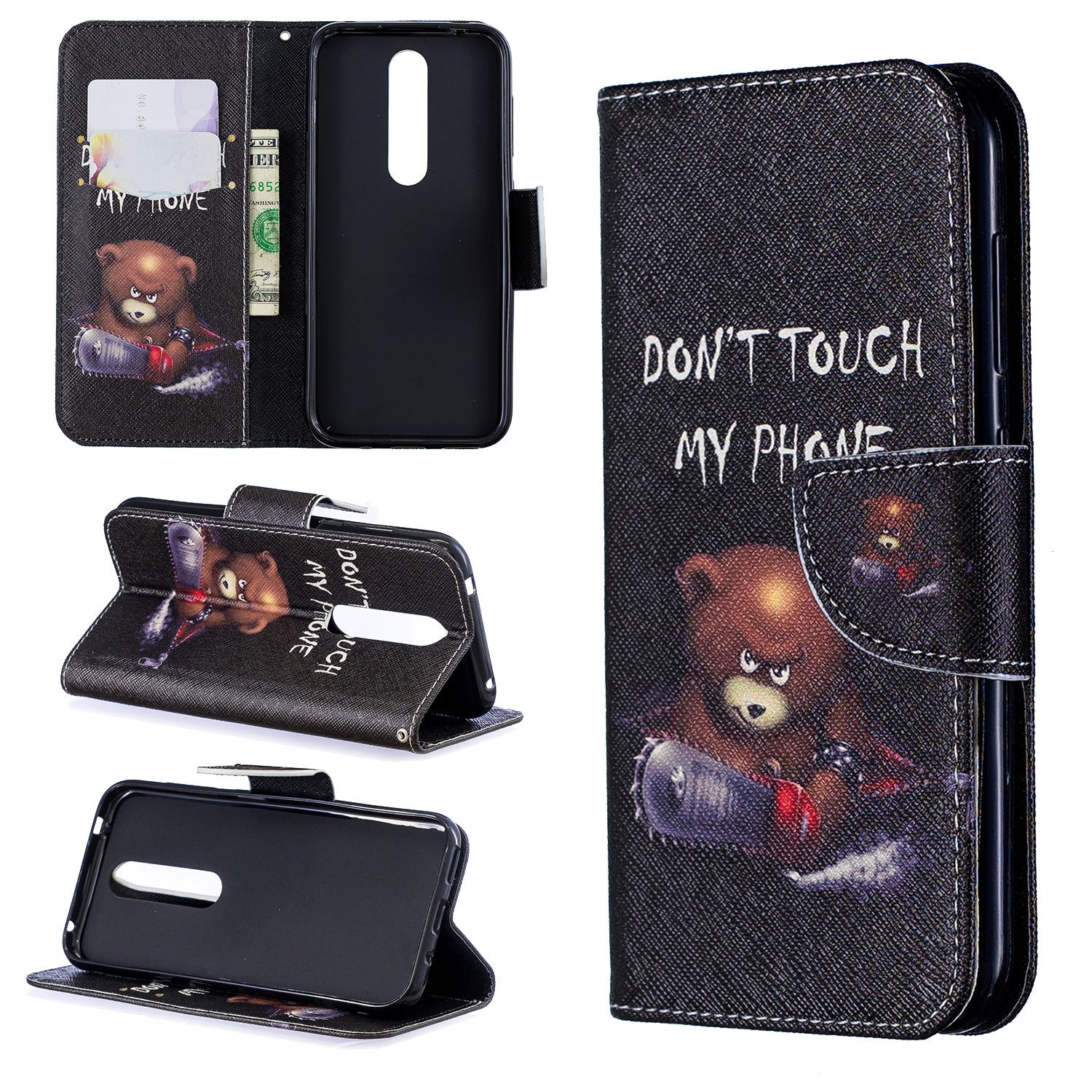 Pattern Printing PU Leather Wallet Stand Flip Cover for Nokia 4.2