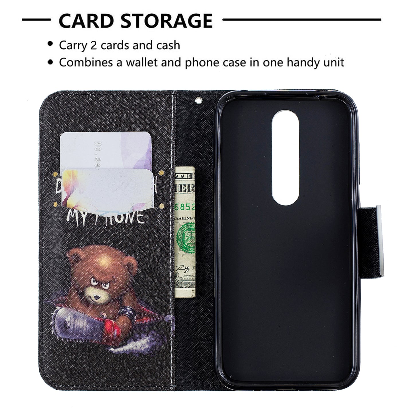 Pattern Printing PU Leather Wallet Stand Flip Cover for Nokia 4.2