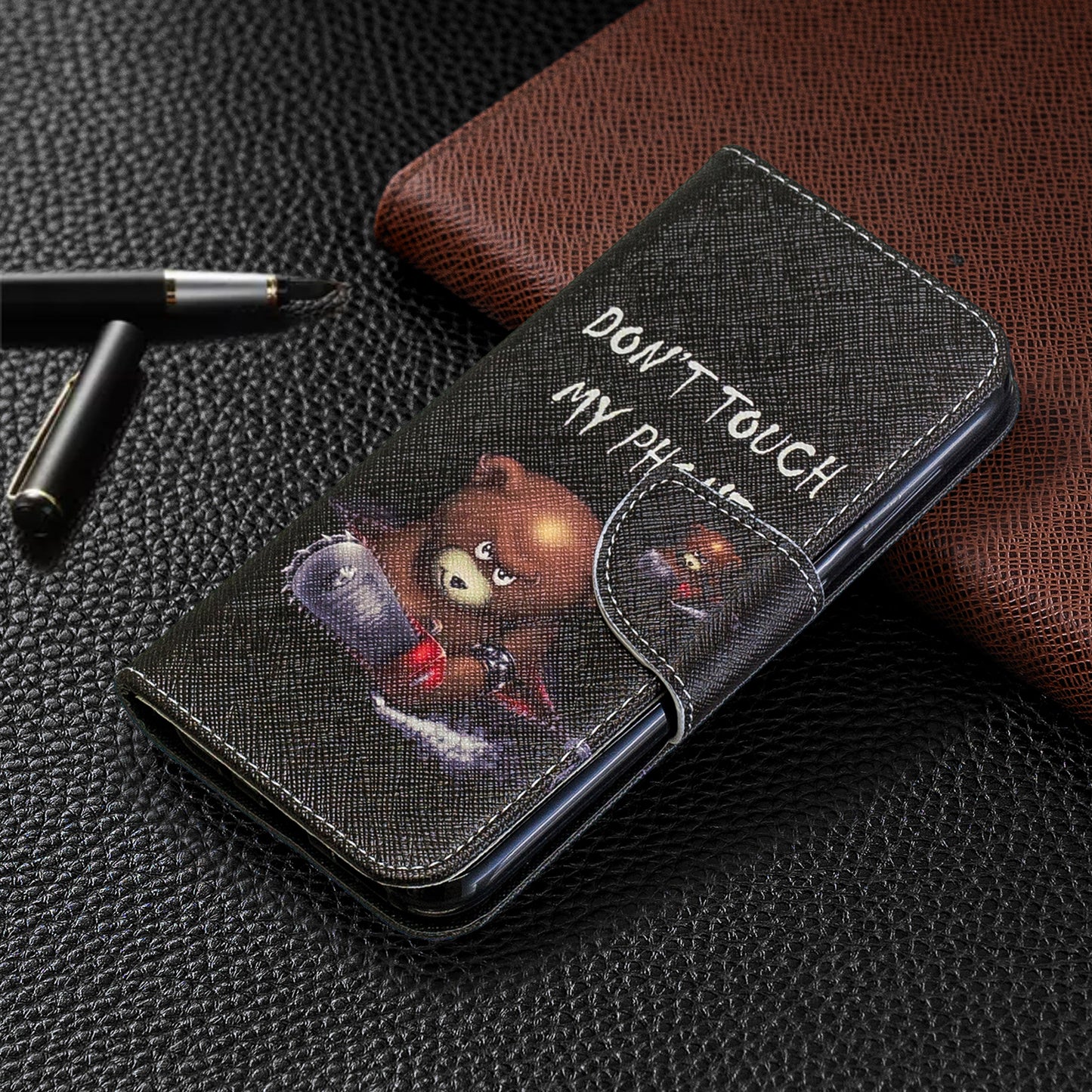 Pattern Printing PU Leather Wallet Stand Flip Cover for Nokia 4.2