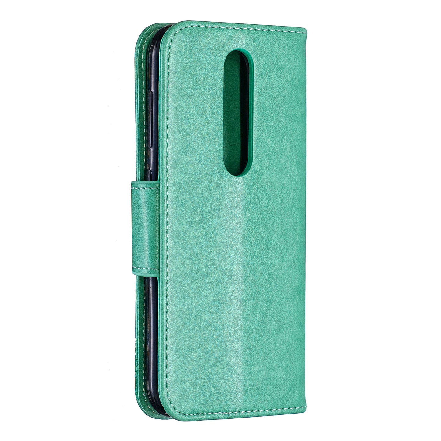 Imprint Butterfly Leather Wallet Case for Nokia 4.2